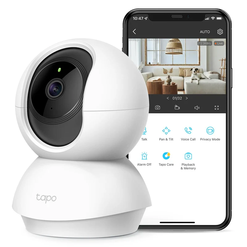 Pan/Tilt 2K Indoor Security Camera, Tapo C210
