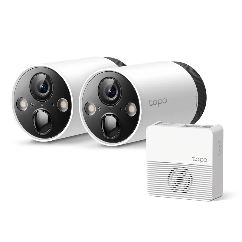 2K QHD Outdoor Camera System with Hub, Tapo C420S2