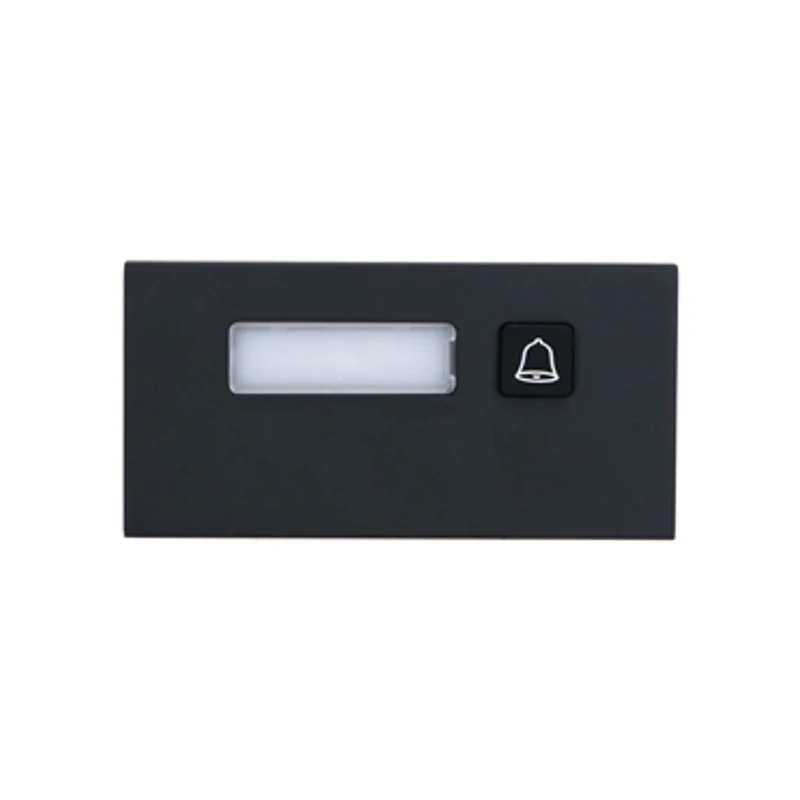 VTO4202FB-MB1 Modulo Espansione Videocitofono con 1 Pulsante di Chiamata per VTO4202FB-X IP65 IK07 Nero - Dahua