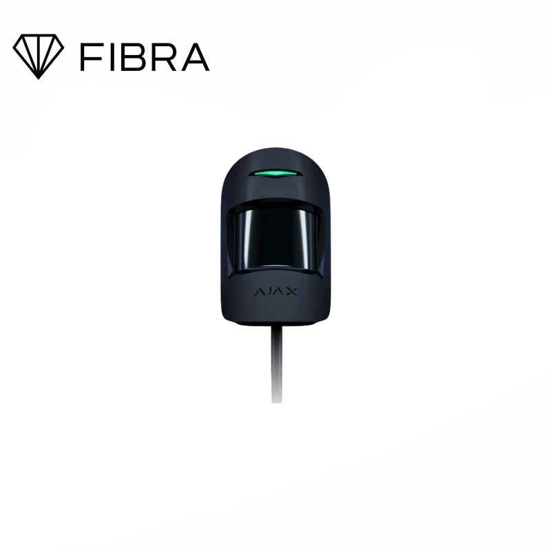 143617.09.BL1 - Ajax Superior MotionProtect Fibra Nero Rilevatore PIR Cablato Pet Immune 12m con SmartDetect e Tamper