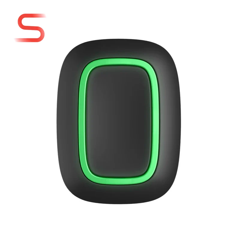 133187.26.BL1 - Ajax Superior Button Jeweller Black Pulsante Antipanico Smart Wireless IP55 con Batteria CR2032