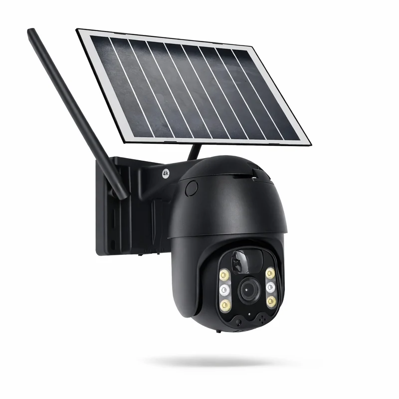 Maka Telecamera WiFi Esterno - Sorveglianza Solare, Visione Notturna 4K, Rilevamento PIR