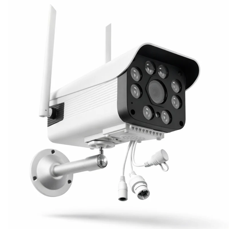 Maka Telecamera di Sorveglianza Wi-Fi Esterno, Visione Notturna Colori, IP66, 24/7