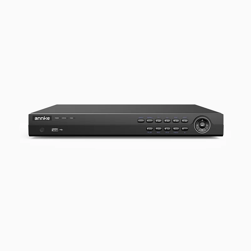 NRP1612 - 12MP 16 Channel H.265+ PoE NVR, Max 160 Mbps Outgoing Bandwidth, 2CH 12MP Decoding Capability, Supports IPC with Human & Vehicle, Perimeter Detection, Dual Hard Drive Bays