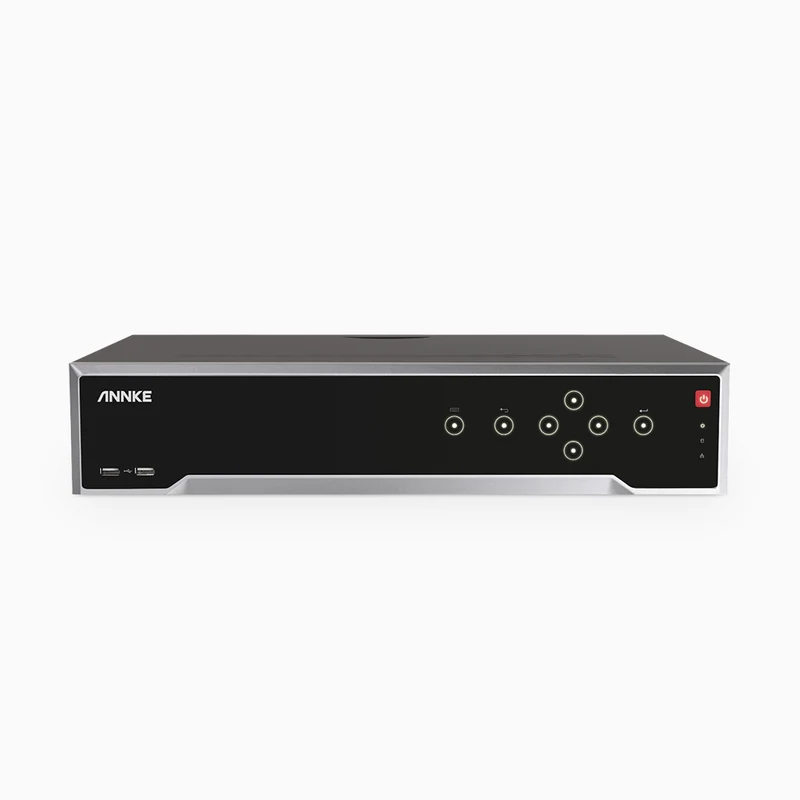 NR3212 - 4K 32 Channel PoE NVR Recorder with 16 PoE Ports, 12MP Video Resolution, 4 Hard Drive Bays, H.265+, Motion Detection, Remote Access