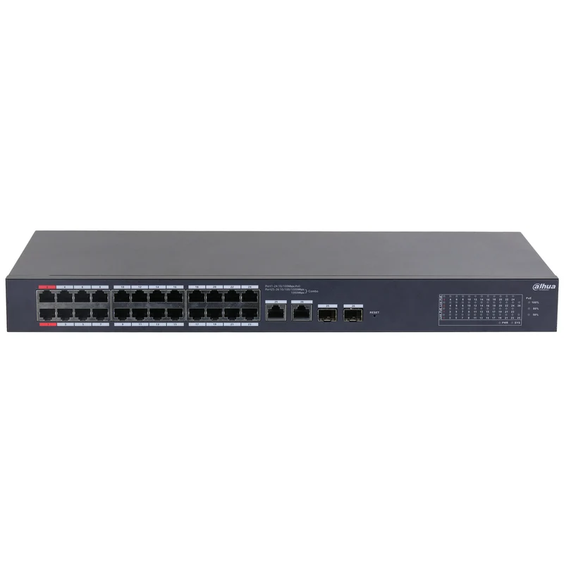 CS4226-24ET-375 - Switch di Rete Cloud Managed 24 Porte PoE 375W con Porte Gigabit e Gestione Intelligente - Dahua
