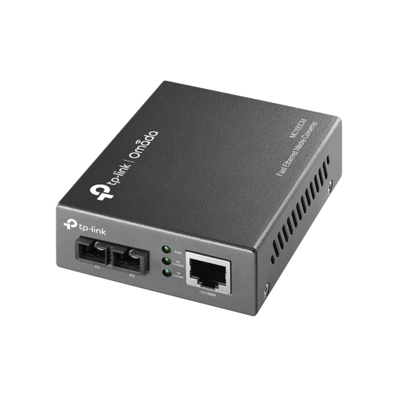 MC100CM - Media Converter Fast Ethernet Multi-Mode per Connessioni Fibra fino a 2 km e Reti Aziendali Affidabili - Omada