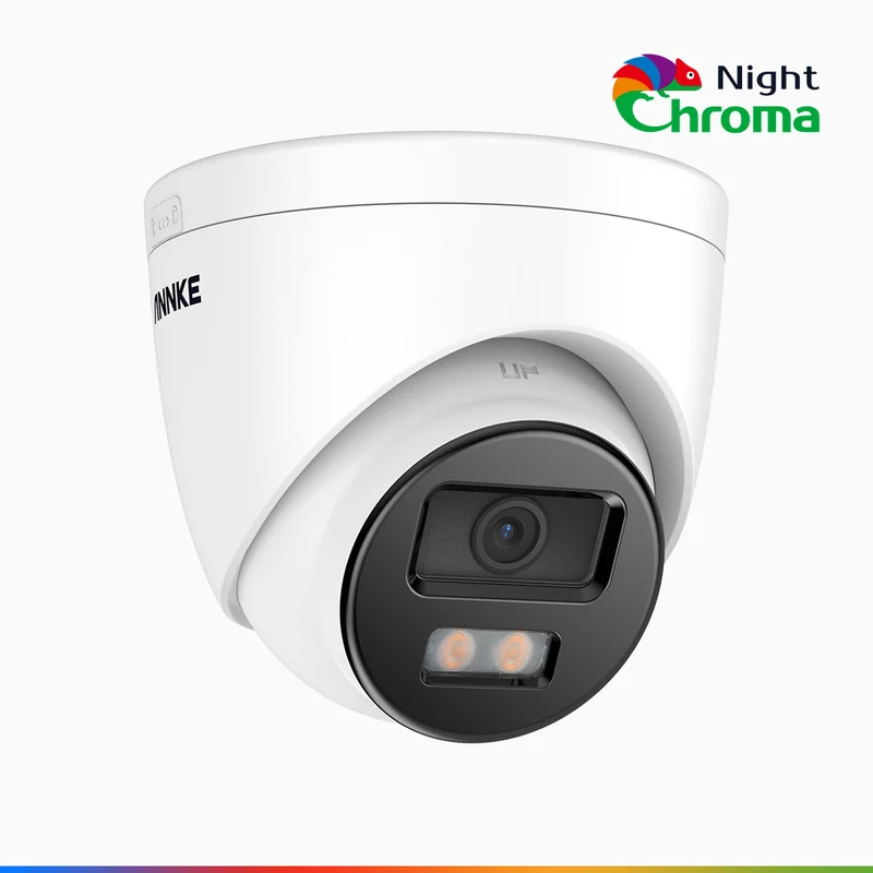NightChroma TM NC500 - 3K Outdoor PoE Security Camera, Acme Color Night Vision, f/1.0 Super Aperture, Built-in Microphone, Active Alignment, IP67, SD Card Slot, All-Metal Housing