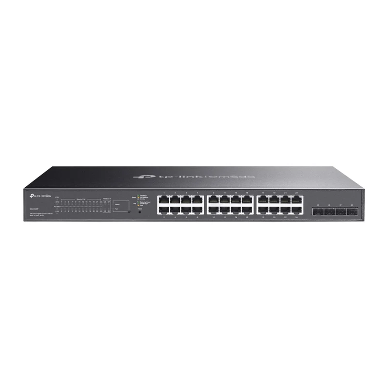 SG2428P - Switch Layer 2 Smart Managed PoE+ con 24 Porte Gigabit, 4 Slot SFP e Gestione Cloud SDN - Omada