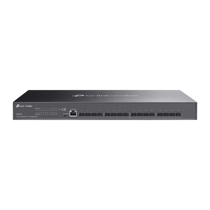 SX3016F - Switch Layer 2 Managed Full-Fiber con 16 Slot SFP+ 10G e Gestione Cloud SDN - Omada
