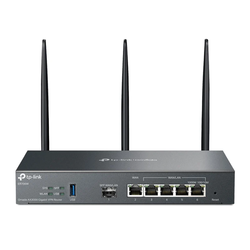 ER706W - Router VPN WiFi 6 Multi-Gigabit con Gestione Cloud SDN, Porte 2.5G e Supporto IPSec/OpenVPN/WireGuard - Omada