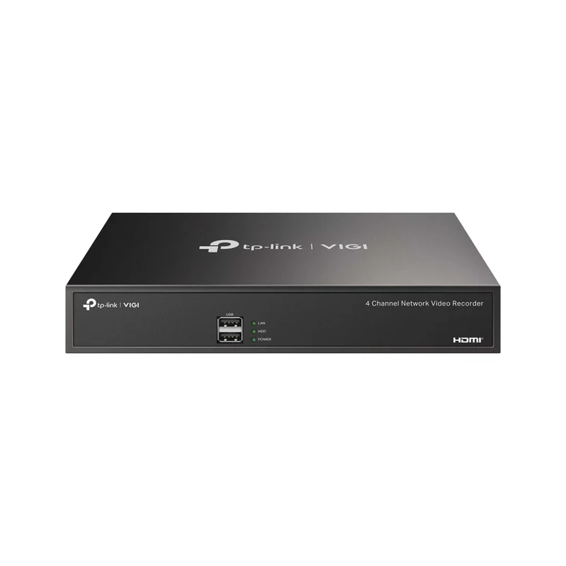 VIGI NVR1004H - NVR IP 4 Canali 4K con H.265+, Smart Detection AI e Supporto fino a 10TB di Archiviazione - VIGI