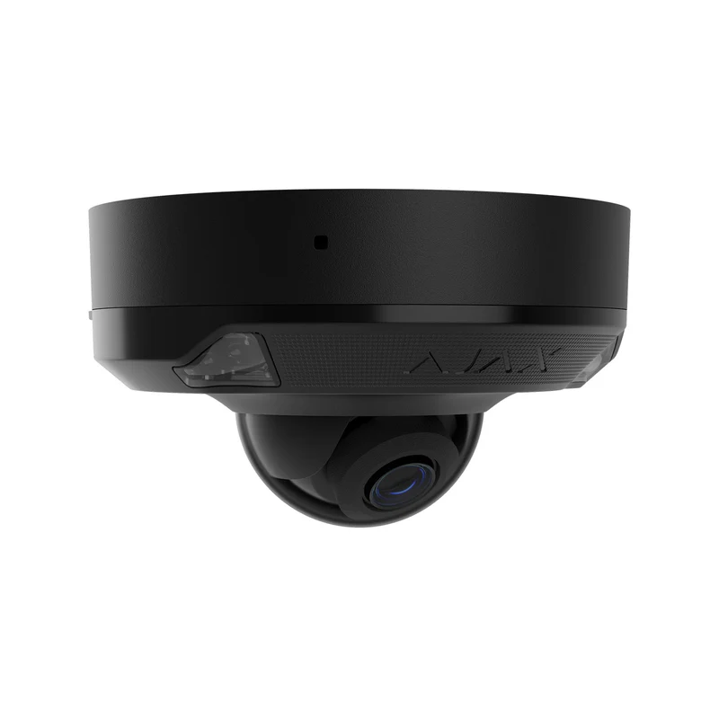 126274.214.BL1 - Telecamera IP AI Ajax DomeCam Mini HL 8MP 4mm Nero – Videosorveglianza 4K Intelligente con TrueWDR, Audio e Tecnologia JetSparrow