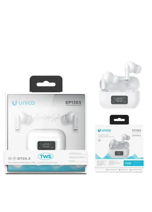 Auricolari Bluetooth TWS In-Ear con Display Digitale – Bluetooth 5.3 | UNICO