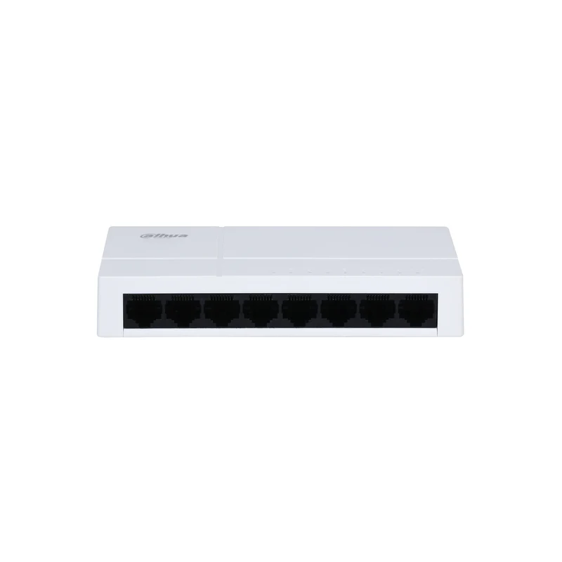 PFS3008-8GT-L-V2 - Switch di Rete 8 Porte Gigabit Plug&Play 1000 Mbps, Green Technology e Funzionamento 24/7 - Dahua