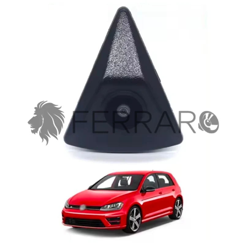 (PRENOTA) Telecamera Frontale per Volkswagen Golf, Passat, Polo, Jetta, Touareg, Tiguan (Compatibilità in Descrizione), AHD, 1920x1080, 170° Gradi