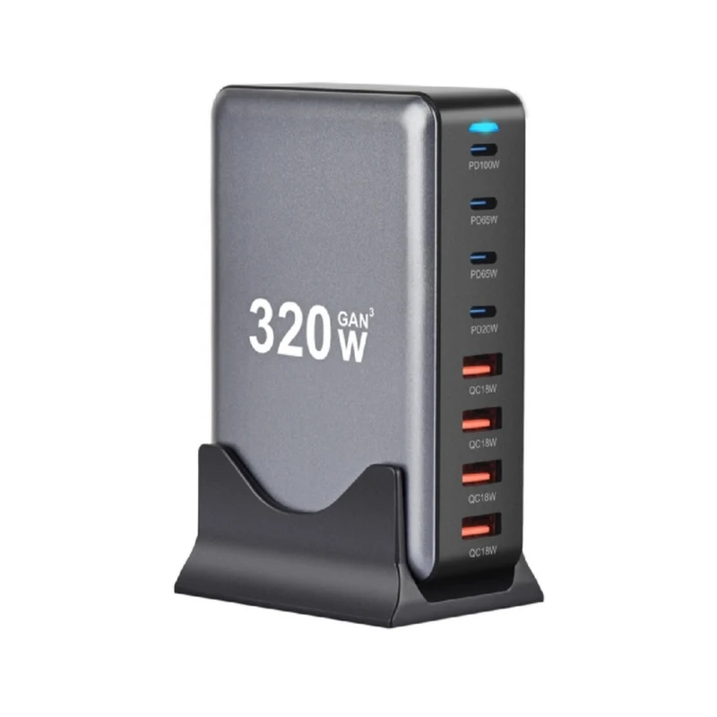 Presa Multiporta, 10 Porte USB, Ricarica Rapida per Notebook Tablet