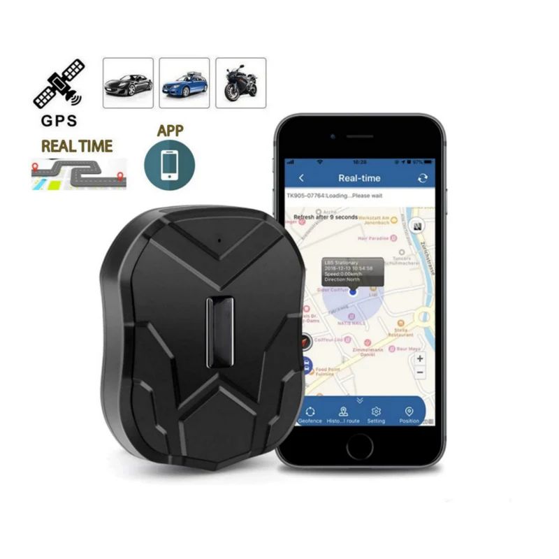 Mini GPS Tracker Satellitare 4G Magnetico per Auto e Moto, Localizzatore Antifurto in Tempo Reale
