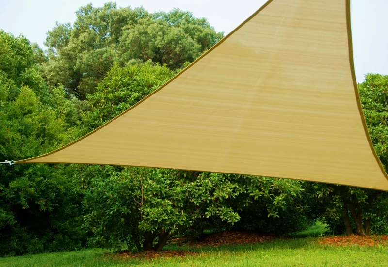 Tenda Vela Ombreggiante Hdpe 5 x 5 x 5MT Beige i Giardini del Re