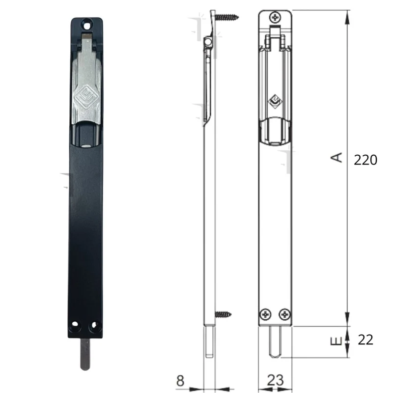 Catenaccio a leva porte Tex Master Italy Finitura: Avorio chiaro – RAL 1015