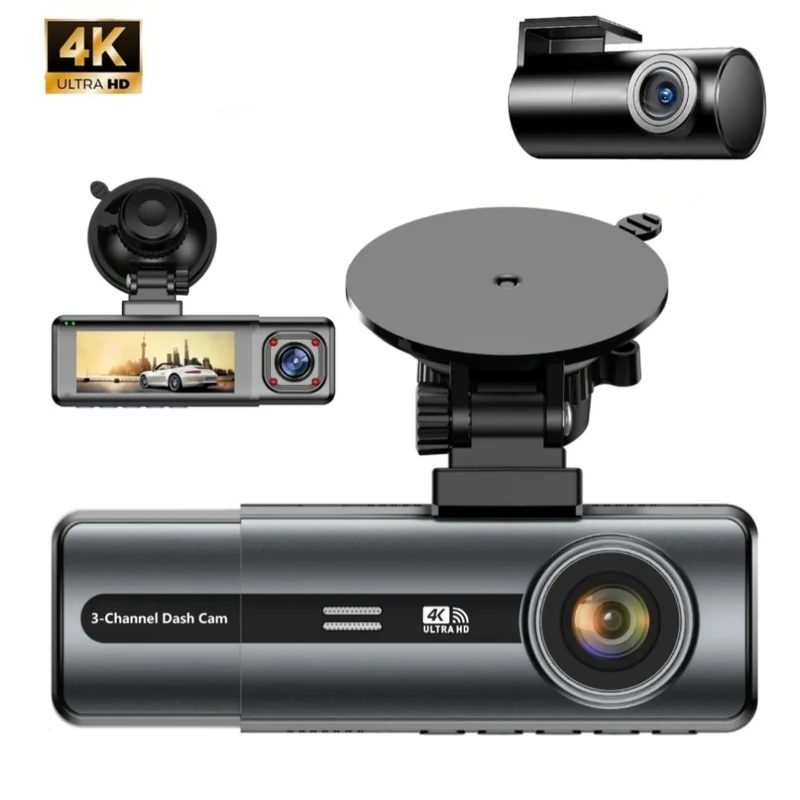 Dashcam per Auto, Ultra HD, Controllo da APP, 140º, 64GB