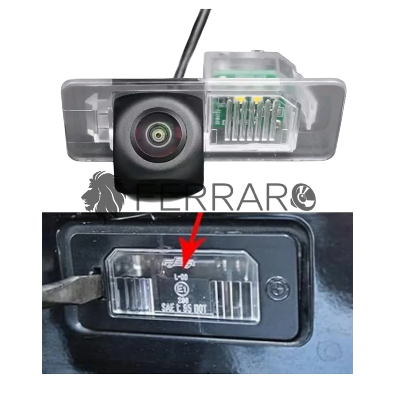 (PRENOTA)Telecamera Posteriore per BMW X1, X3 (Compatibilità in Descrizione) AHD 1920x1080, 170° Gradi