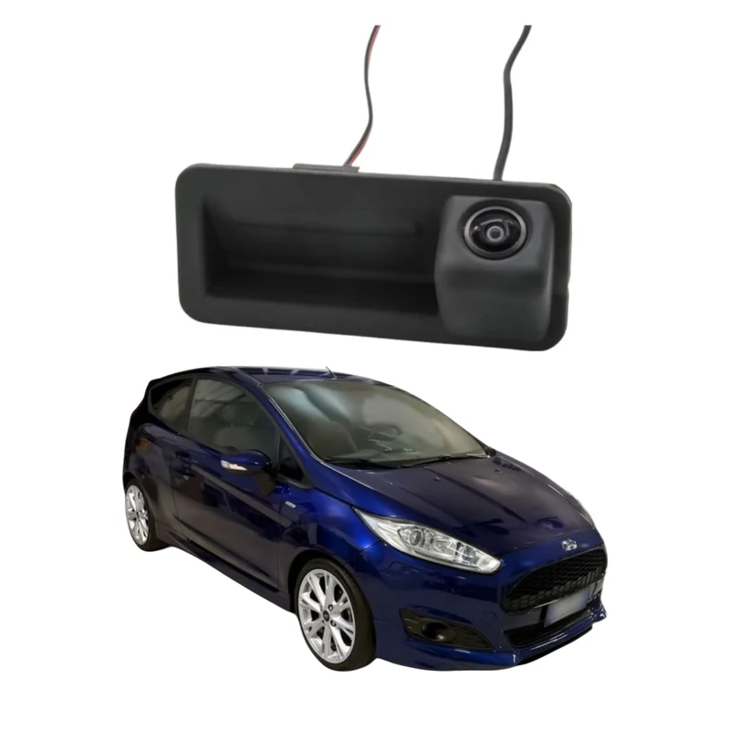 (PRENOTA) Telecamera Posteriore per Ford Fiesta, Kuga, EcoSport (Compatibilità in Descrizione) AHD 1920x1080, 170° Gradi