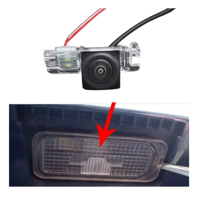 (PRENOTA) Telecamera Posteriore per Ford Focus, Mondeo, C-Max (Compatibilità in Descrizione) AHD 1920x1080, 170° Gradi