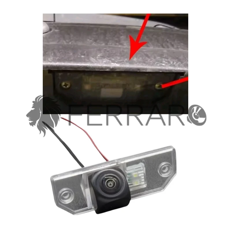 (PRENOTA) Telecamera Posteriore per Ford C-Max, Focus (Compatibilità in Descrizione) AHD 1920x1080, 170° Gradi