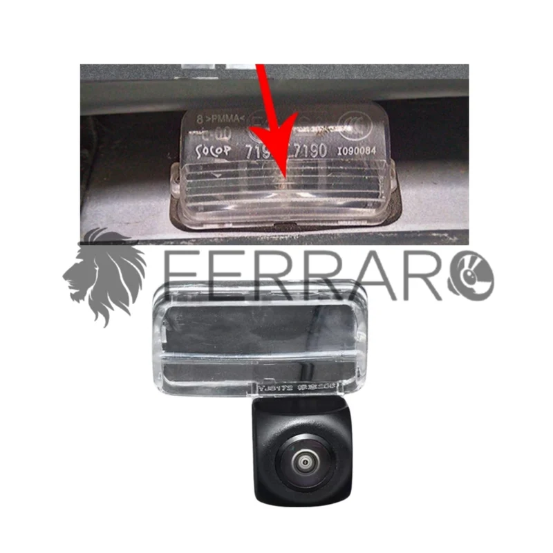 (PRENOTA) Telecamera Posteriore per Citroen, Peugeot (Compatibilità in Descrizione) AHD 1920x1080, 170° Gradi