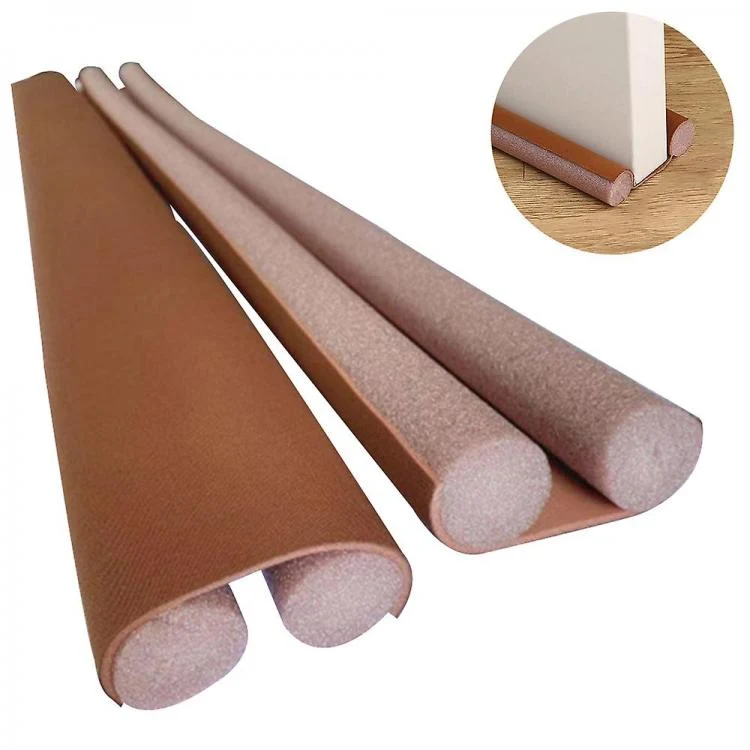 Paraspifferi Sottoporta Isolamento Porte Guarnizione Insetti Freddo 95Cm Marrone
